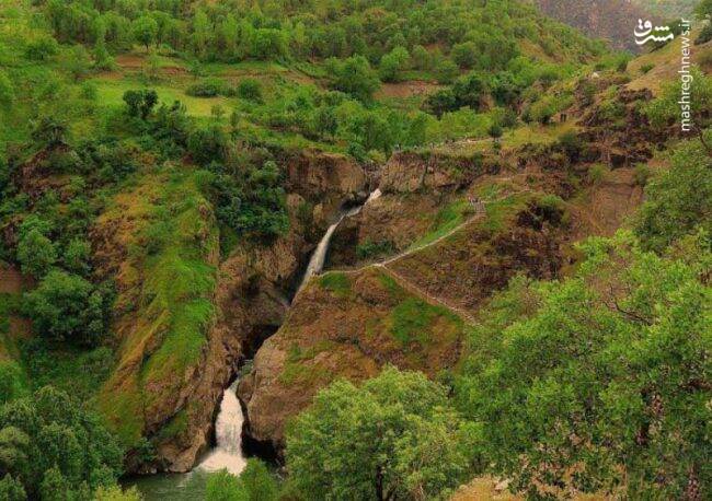 آبشاری تماشایی در قلب سردشت +تصاویر آبشاری تماشایی در قلب سردشت +تصاویر
