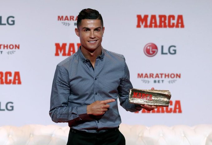 کسب جایزه اساطیر مارکا توسط رونالدو /CR7 بدنبال توپ طلا