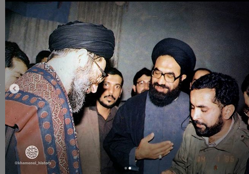 دیدار رهبر معظم انقلاب و شهید حسینی دیدار رهبر معظم انقلاب و شهید حسینی