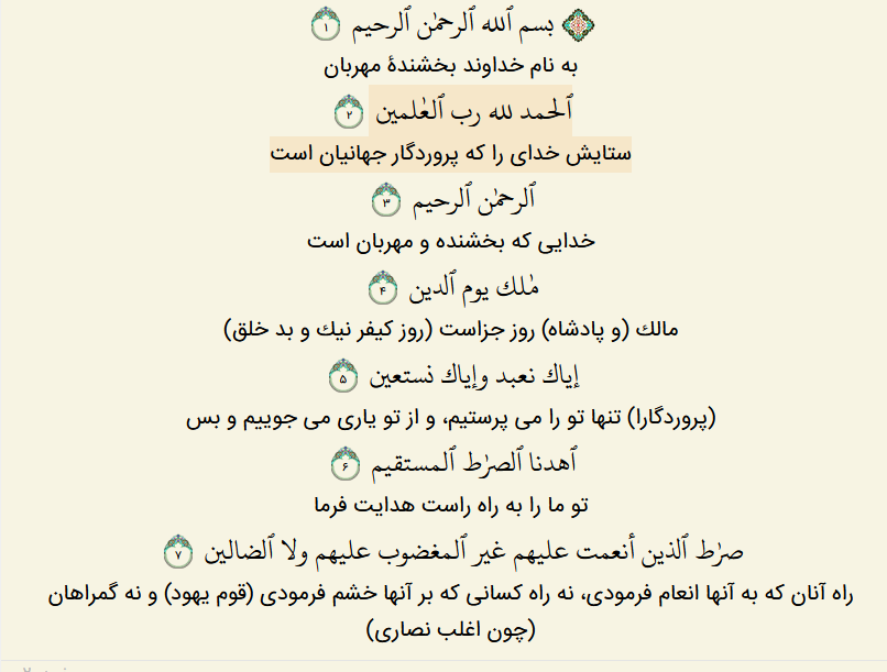 تلاوت صفحه اول قرآن مجید تلاوت صفحه اول قرآن مجید
