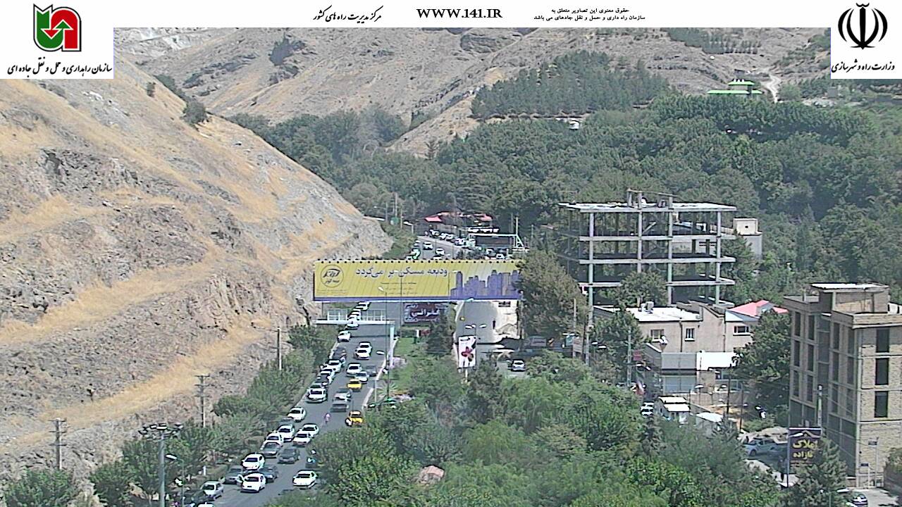 ترافیک سنگین در جاده چالوس/ مسافران در حال بازگشت ترافیک سنگین در جاده چالوس/ مسافران در حال بازگشت