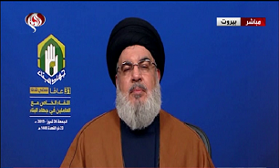 سخنرانی سیدحسن نصرالله آغاز شد