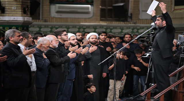 مرثیه سرایی مهدی سلحشور در حضور رهبر انقلاب مرثیه سرایی مهدی سلحشور در حضور رهبر انقلاب