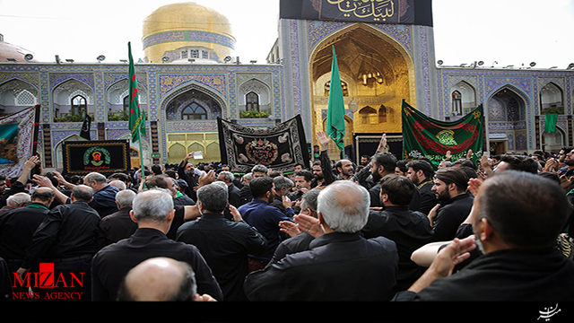 مراسم عزاداری عاشورای حسینی در مشهد مقدس