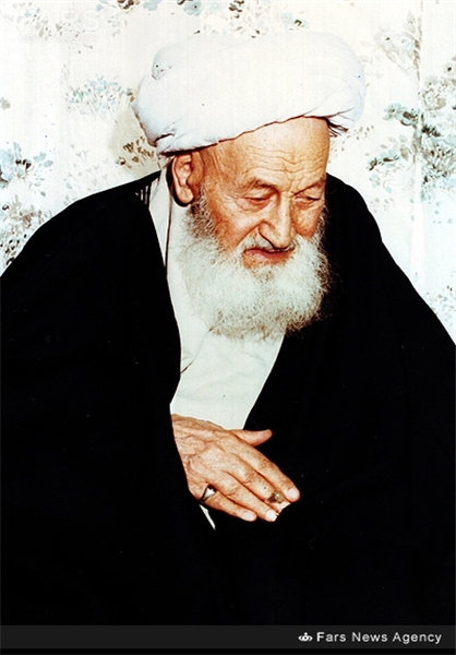 آیت‌الله‌العظمی اراکی در حال اقامه نماز در عرفات +تصاویر