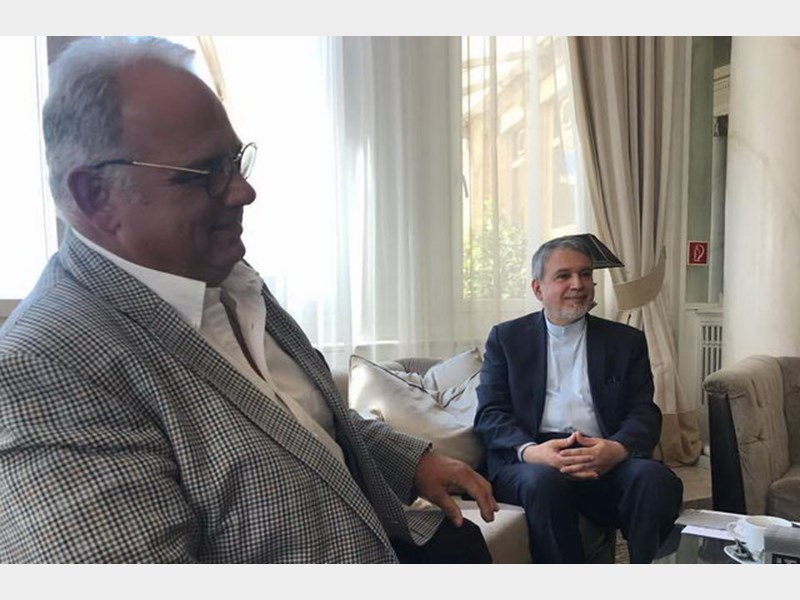 دیدار صالحیامیری با رئیس اتحادیه جهانی کشتی