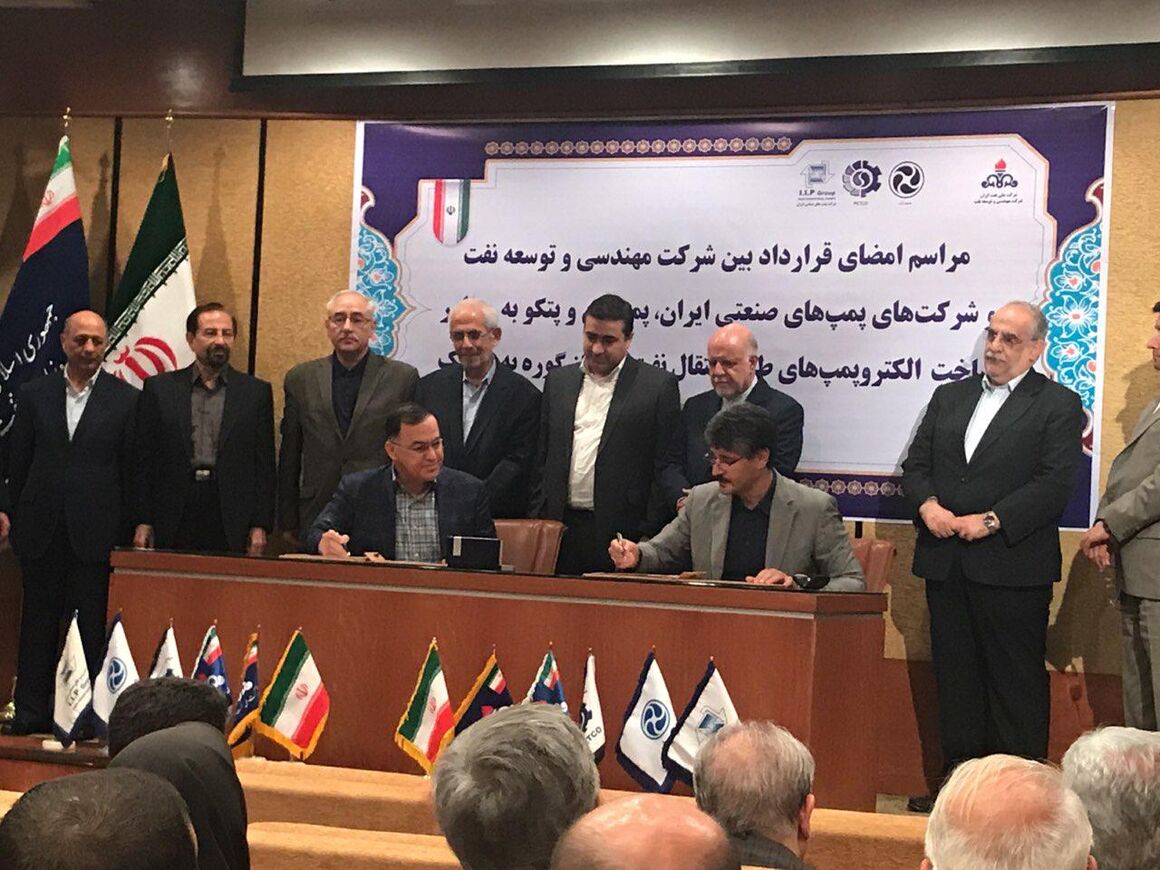 قراردادهای ساخت الکتروپمپ‌های طرح ملی گوره - جاسک امضا شد