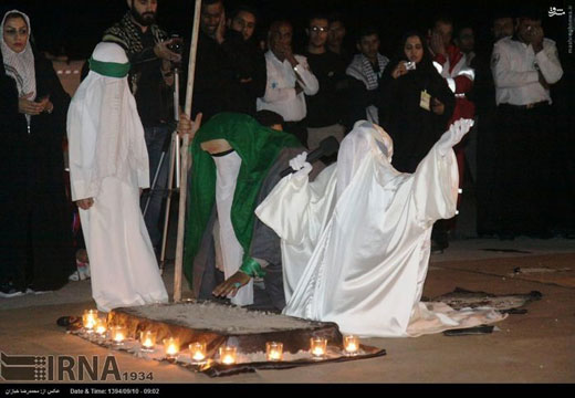 برگزاری تعزیه خوانی در مرز چذابه + تصاویر برگزاری تعزیه خوانی در مرز چذابه + تصاویر