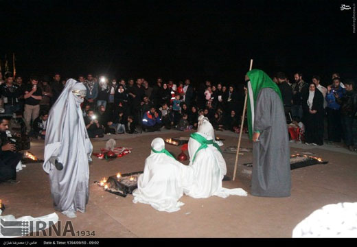 برگزاری تعزیه خوانی در مرز چذابه + تصاویر برگزاری تعزیه خوانی در مرز چذابه + تصاویر