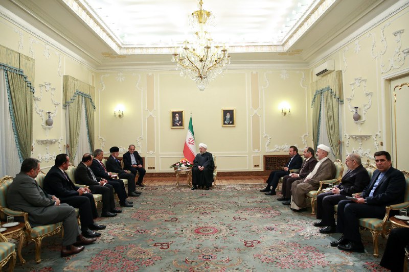 وزیر امور خارجه عمان به دیدار روحانی رفت