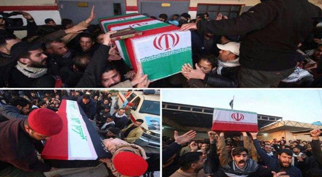 تشییع شهیدان حمله جنایتکاران آمریکایی در کاظمین تشییع شهیدان حمله جنایتکاران آمریکایی در کاظمین