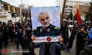 ورود پیکر مطهر حاج قاسم و همرزمانش به تهران