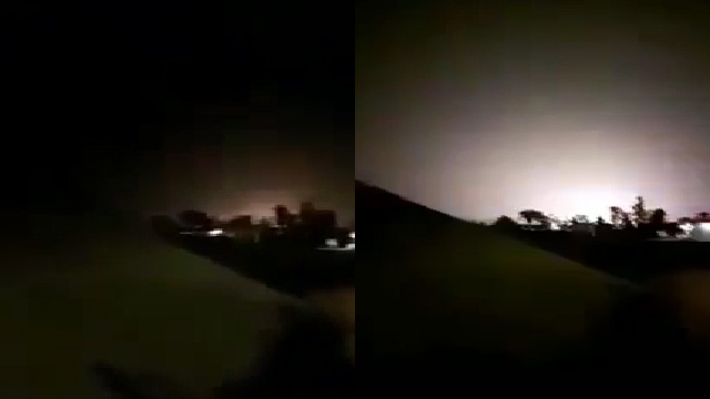 لحظه برخورد موشکهای ایران به پایگاه عین الاسد لحظه برخورد موشکهای ایران به پایگاه عین الاسد