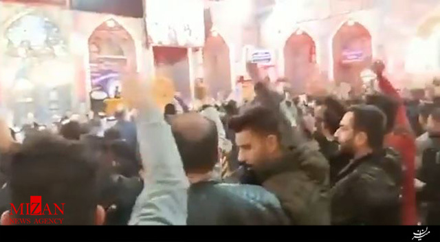 فریاد کلا، کلا، آمریکا عراقی‌ها در حرم مطهر امام حسین (ع)