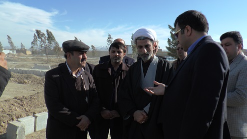 بازدید رئیس کل دادگستری خراسان شمالی از پروژه در حال انجام توسعه فضای سبز منطقه ناظرآباد شهرستان بجنورد