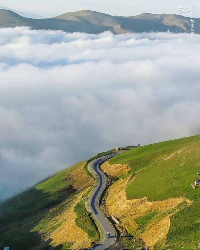 نمایی رویایی از ارتفاعات رضوانشهر  +عکس