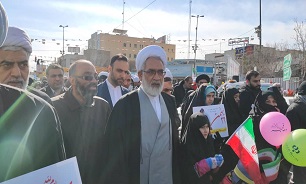 دادستان کل کشور به خیل عظیم راهپیمایان ۲۲ بهمن پیوست