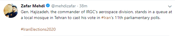خبرنگار هافینگتن پست از شلوغی در شعب اخذ رای در ایران خبر داد خبرنگار هافینگتن پست از شلوغی در شعب اخذ رای در ایران خبر داد