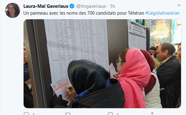 گزارشگر روزنامه لوپاریزین فرانسه از انتخابات مجلس شورای اسلامی