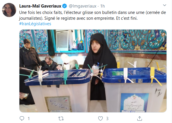 گزارشگر روزنامه لوپاریزین فرانسه از انتخابات مجلس شورای اسلامی