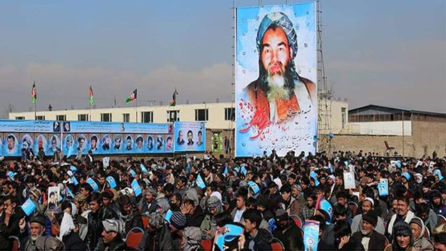لحظه تیراندازی در به مراسم گرامیداشت عبدالعلی مزاری لحظه تیراندازی در به مراسم گرامیداشت عبدالعلی مزاری