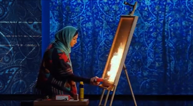 نقاشی حرفه ای با آتش! نقاشی حرفه ای با آتش!