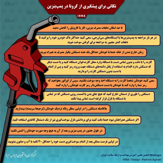۱۰ نکته کلیدی برای بنزین زدن در روزهای کرونایی ۱۰ نکته کلیدی برای بنزین زدن در روزهای کرونایی