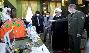 بازدید روحانی از نمایشگاه دستاورد‌های داخلی مقابله با بیماری کرونا