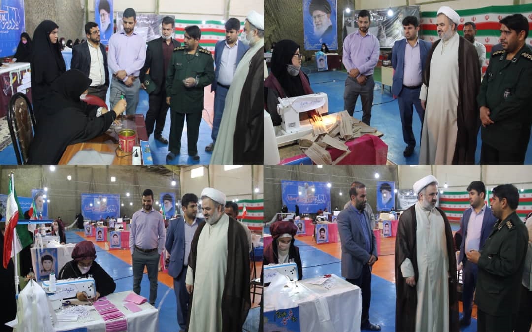 بازدید رئیس کل دادگستری خوزستان از کارگاه تولید ماسک و ملزومات بهداشتی قرارگاه جهادی شفاء سپاه شهرستان کارون
