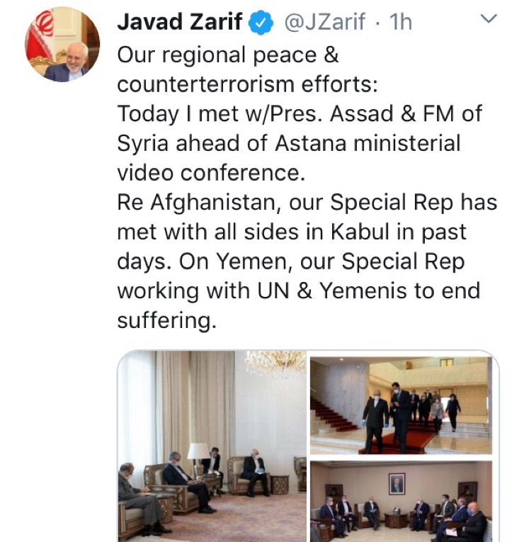 محمد جواد ظریف تلاش ایران برای صلح و مقابله با تروریسم
