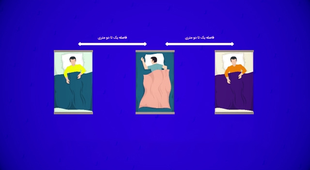 فاصله گذاری اجتماعی در خوابگاه‌ها