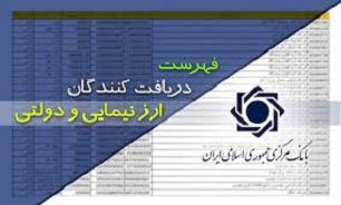 فهرست دریافت‌کنندگان ارز نیمایی و دولتی به روزرسانی شد