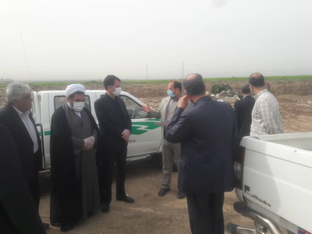 بازدید مدعی‌العموم از محل تخلیه نخاله شهرستان تاکستان