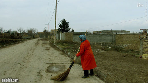 تنها بانوی رفتگر ایران + تصاویر تنها بانوی رفتگر ایران + تصاویر