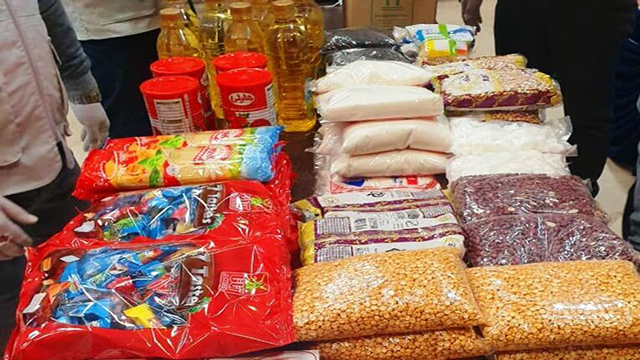 توزیع بسته معیشتی بین اقشار آسیب‌دیده از شیوع کرونا