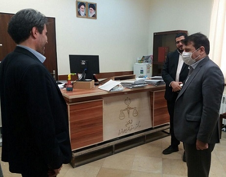 بازدید رییس کل دادگستری آذربایجان شرقی از مجتمع قضایی شهید مدنی (ره) تبریز