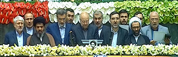 هیئت رئیسه جدید مجلس در یک قاب هیئت رئیسه جدید مجلس در یک قاب
