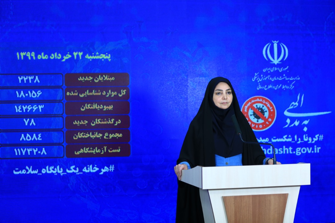 آخرین آمار مبتلایان به کرونا تا ۲۲ خرداد ماه آخرین آمار مبتلایان به کرونا تا ۲۲ خرداد ماه