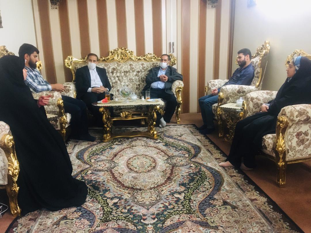 حضور رییس دفتر بازرسی قوه قضاییه در منزل جانباز سرافراز ابوالحسن حنجی