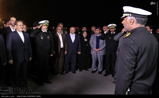 بازدید شبانه جهانگیری از ناو جماران + تصاویر
