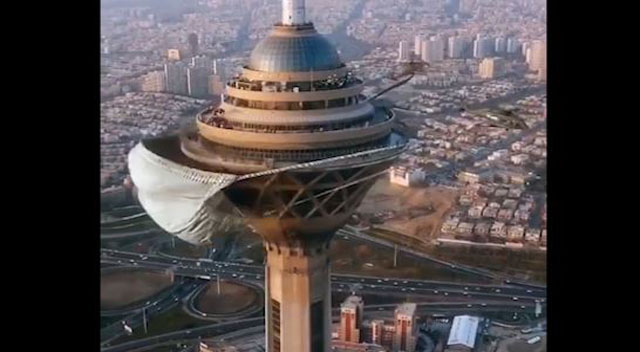 برج میلاد هم به پویش من ماسک میزنم پیوست