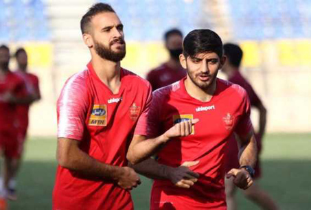 گلمحمدی و باقری در تمرین پرسپولیس پا به توپ شدند