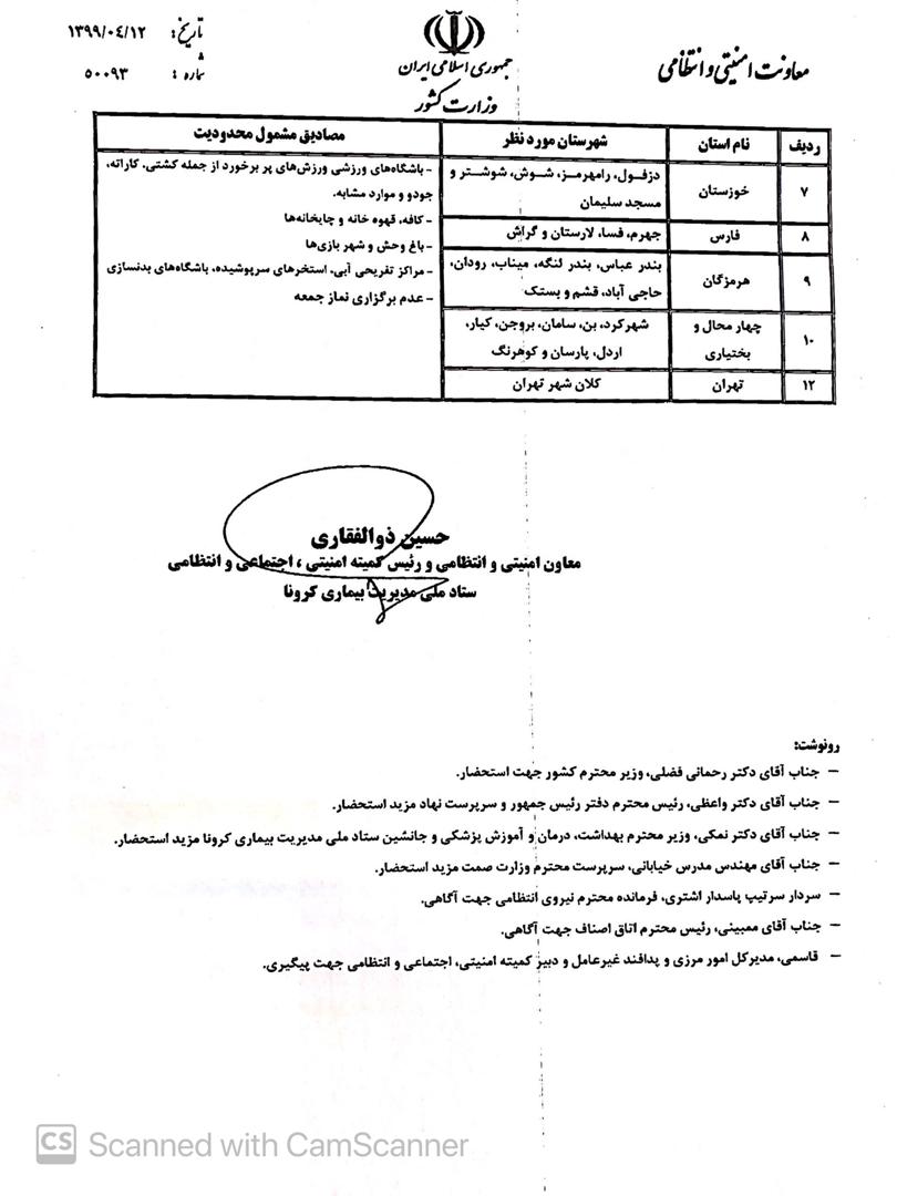 انتقاد مشاور شهردار از بی اطلاعی استانداری تهران درباره اعمال محدودیتهای کرونایی انتقاد مشاور شهردار از بی اطلاعی استانداری تهران درباره اعمال محدودیتهای کرونایی
