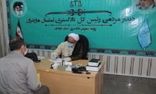 برگزاری دیدار مردمی ۶۰ نفر از مراجعان با رییس کل دادگستری مازندران