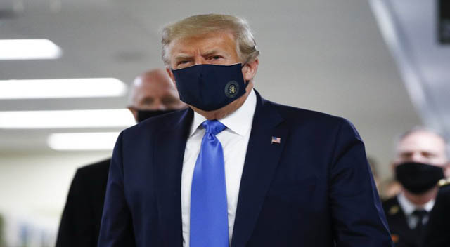ترامپ در گیرو دار ماسک زدن و نزدن ترامپ در گیرو دار ماسک زدن و نزدن