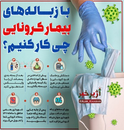زبالههای بیماران مبتلا به کرونا را چگونه از بین ببریم؟ +اینفوگرافیک زبالههای بیماران مبتلا به کرونا را چگونه از بین ببریم؟ +اینفوگرافیک