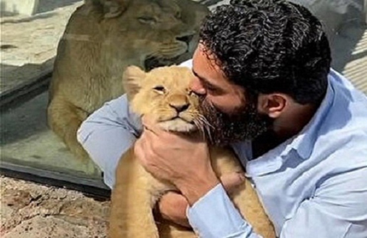 ماجرای شیر و خواننده شیرازی //// جنجال در آغوش گرفتن توله شیر توسط خواننده مشهور کشورمان