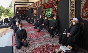 مراسم عزاداری حضرت اباعبدالله الحسین (ع)در دفتر رییس جمهوری برگزار شد
