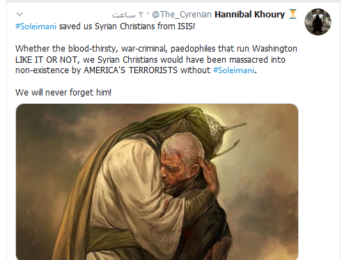 «شهید سلیمانی» مسیحیان سوریه را از دست داعش نجات داد «شهید سلیمانی» مسیحیان سوریه را از دست داعش نجات داد