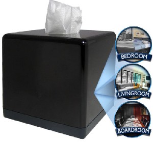 جعبه دستمال کاغذی جاسوس +عکس
